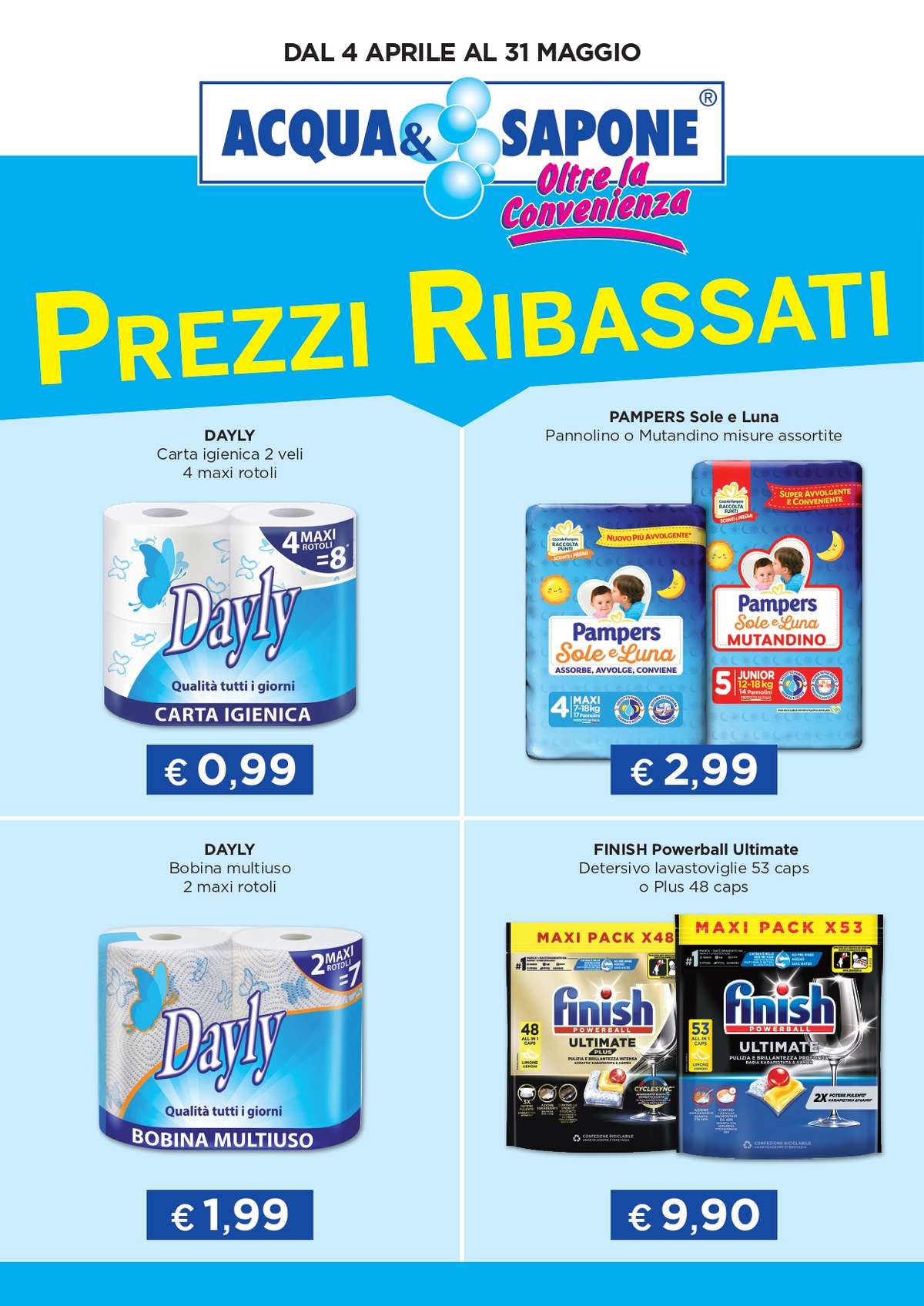 Volantino Acqua & Sapone dal 4 aprile 2025