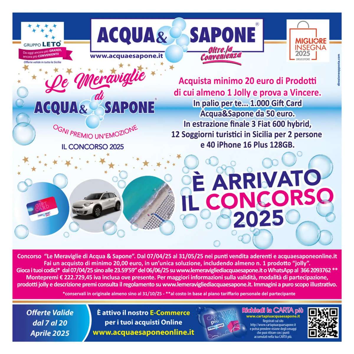 Volantino Acqua e Sapone Sicilia dal 7 aprile 2025
