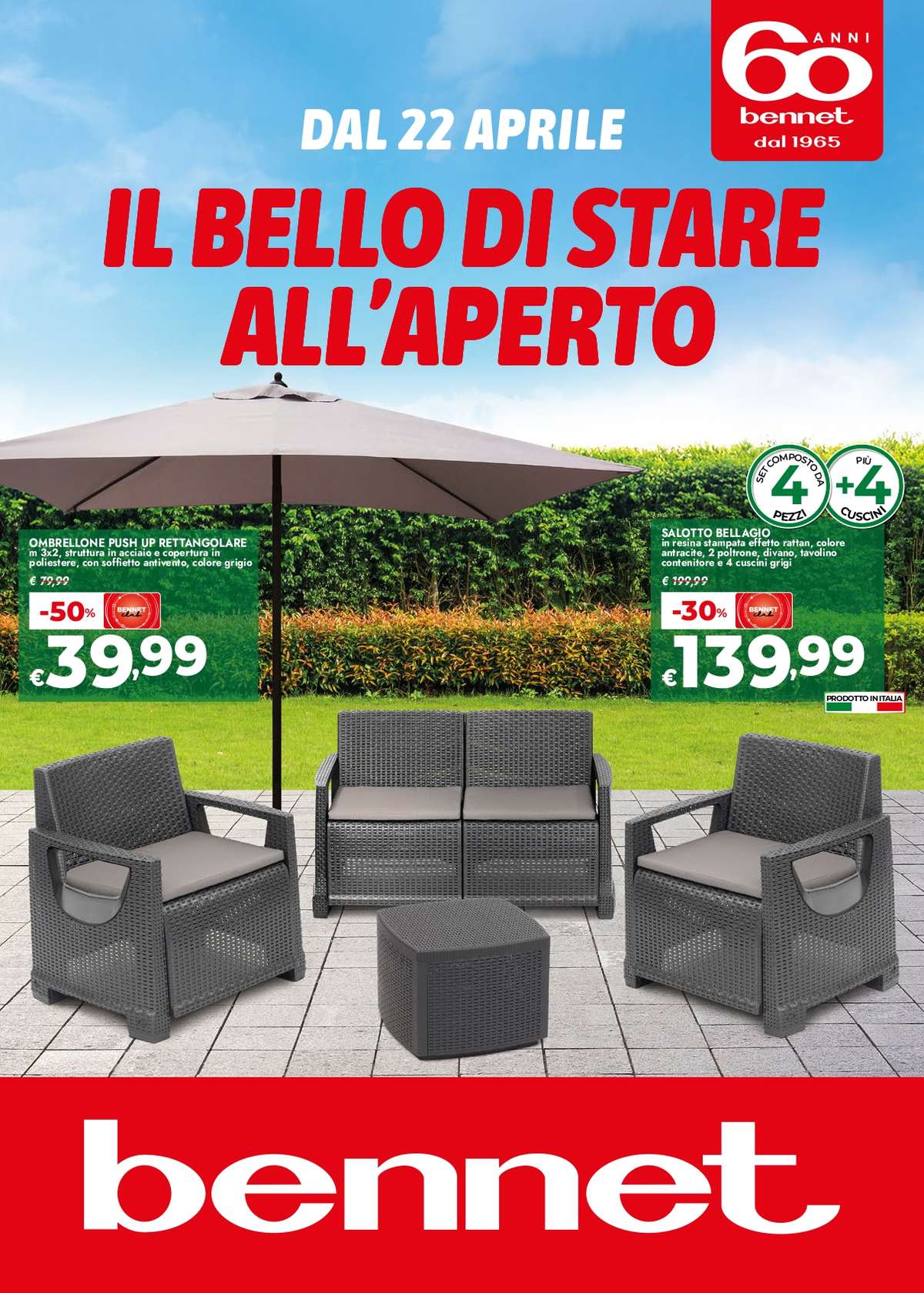 Volantino Bennet Arredo e Giardinaggio dal 22 aprile 2025