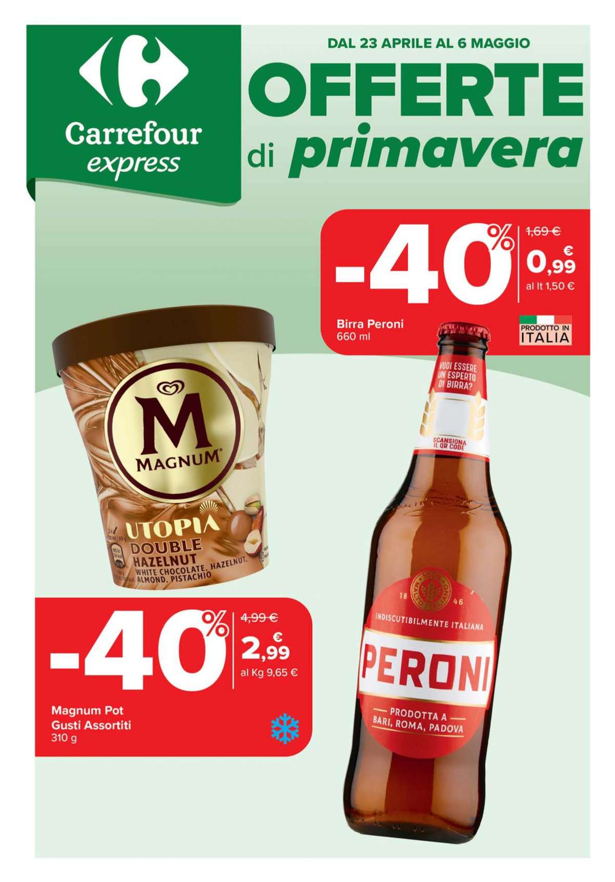 Volantino Carrefour Express dal 23 aprile 2025