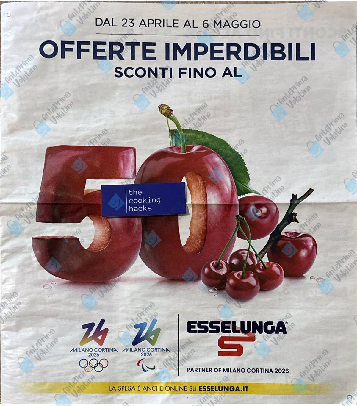 Volantino Esselunga dal 23 aprile 2025