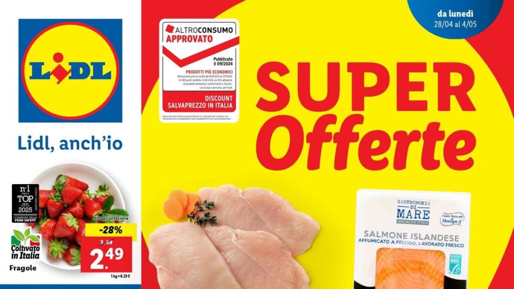 Volantino Lidl dal 28 aprile 2025