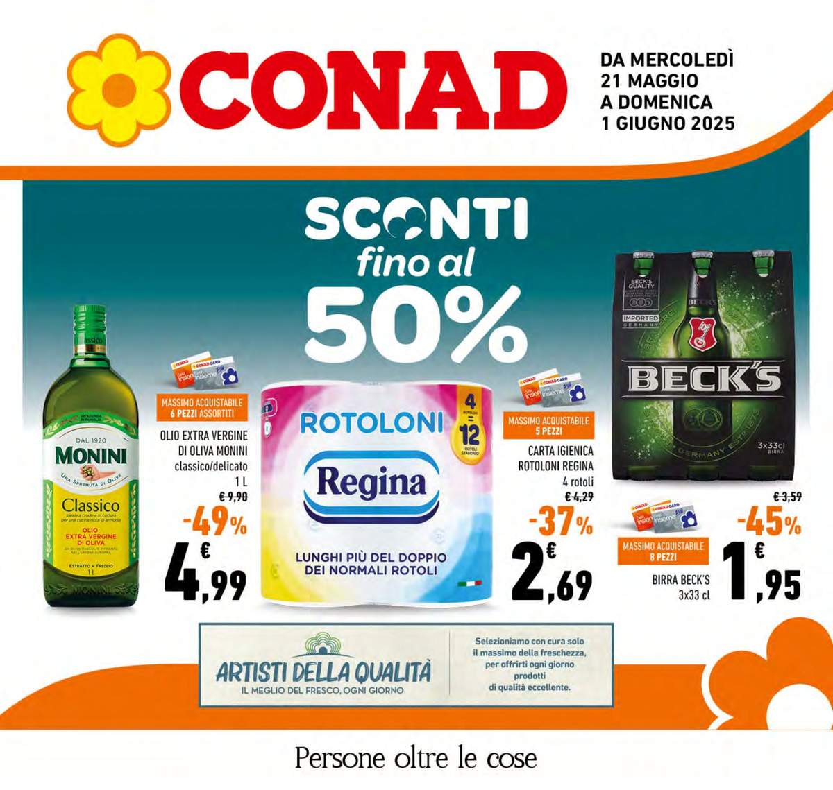 Volantino Conad Lazio dal 21 maggio 2025