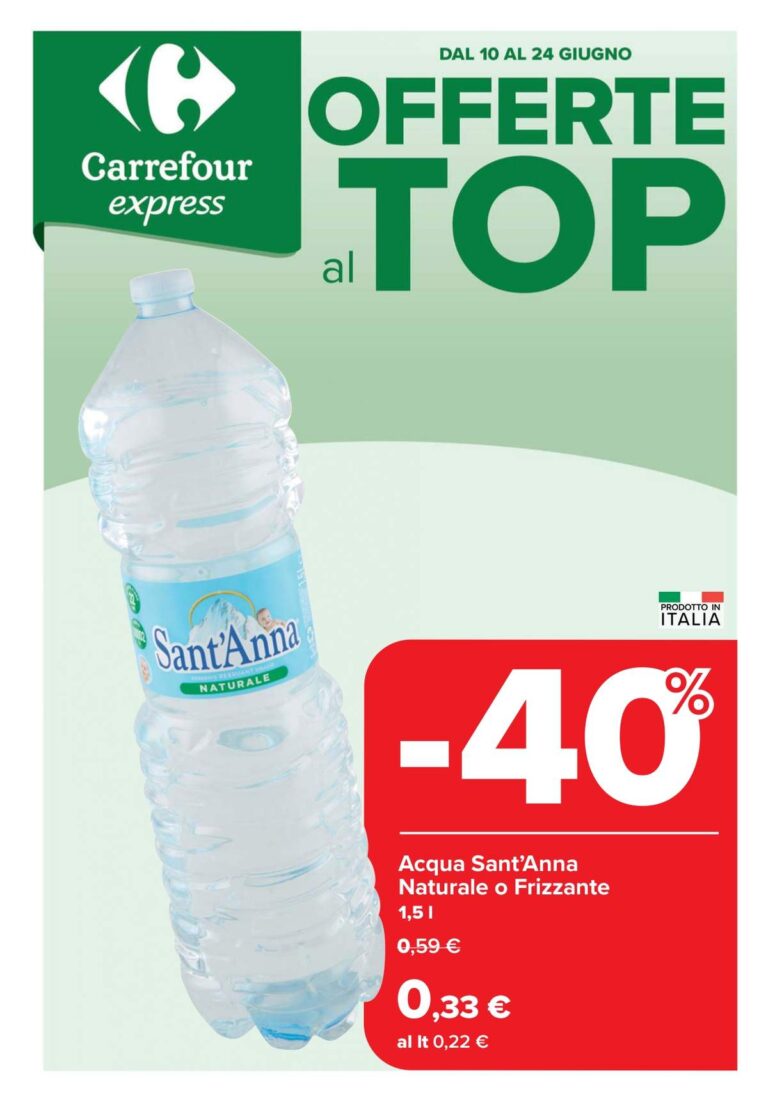 Volantino Carrefour Express dal 10 giugno 2025