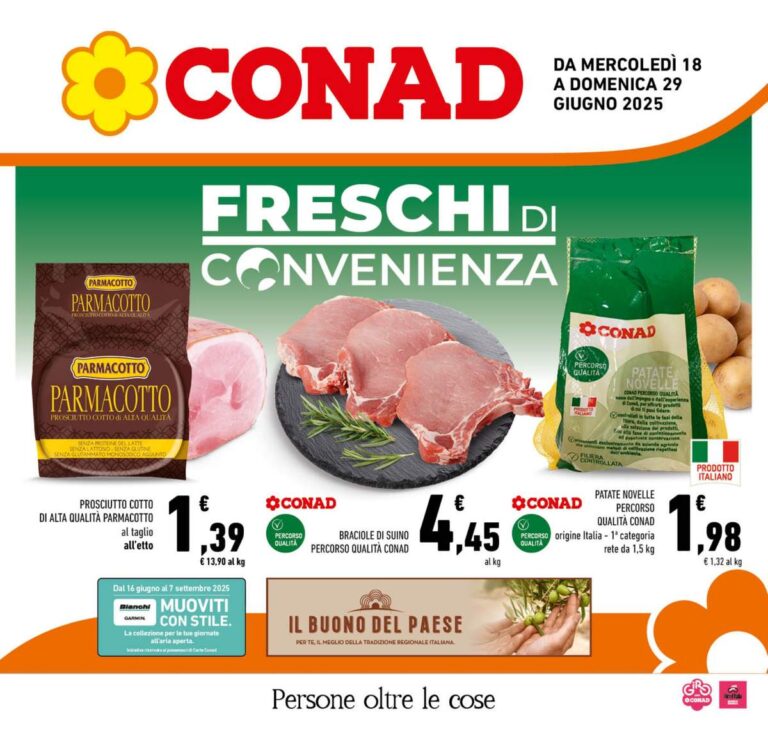 Volantino Conad Campania dal 18 giugno 2025