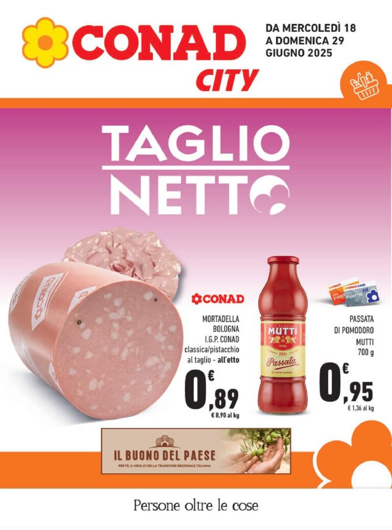 Volantino Conad City Campania dal 18 giugno 2025