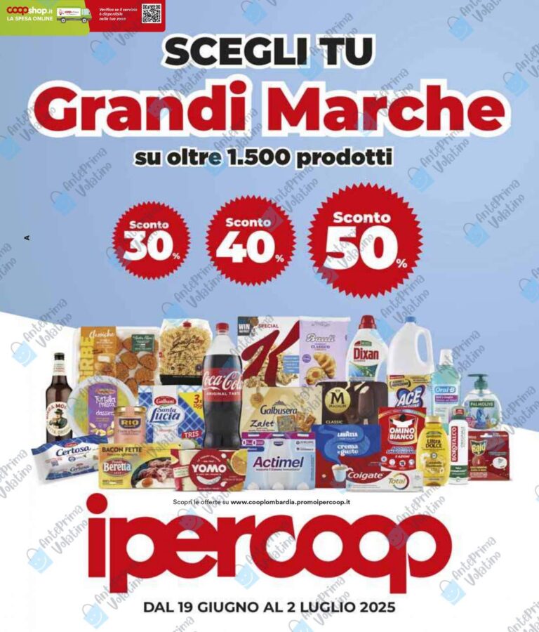Volantino Ipercoop dal 19 giugno 2025