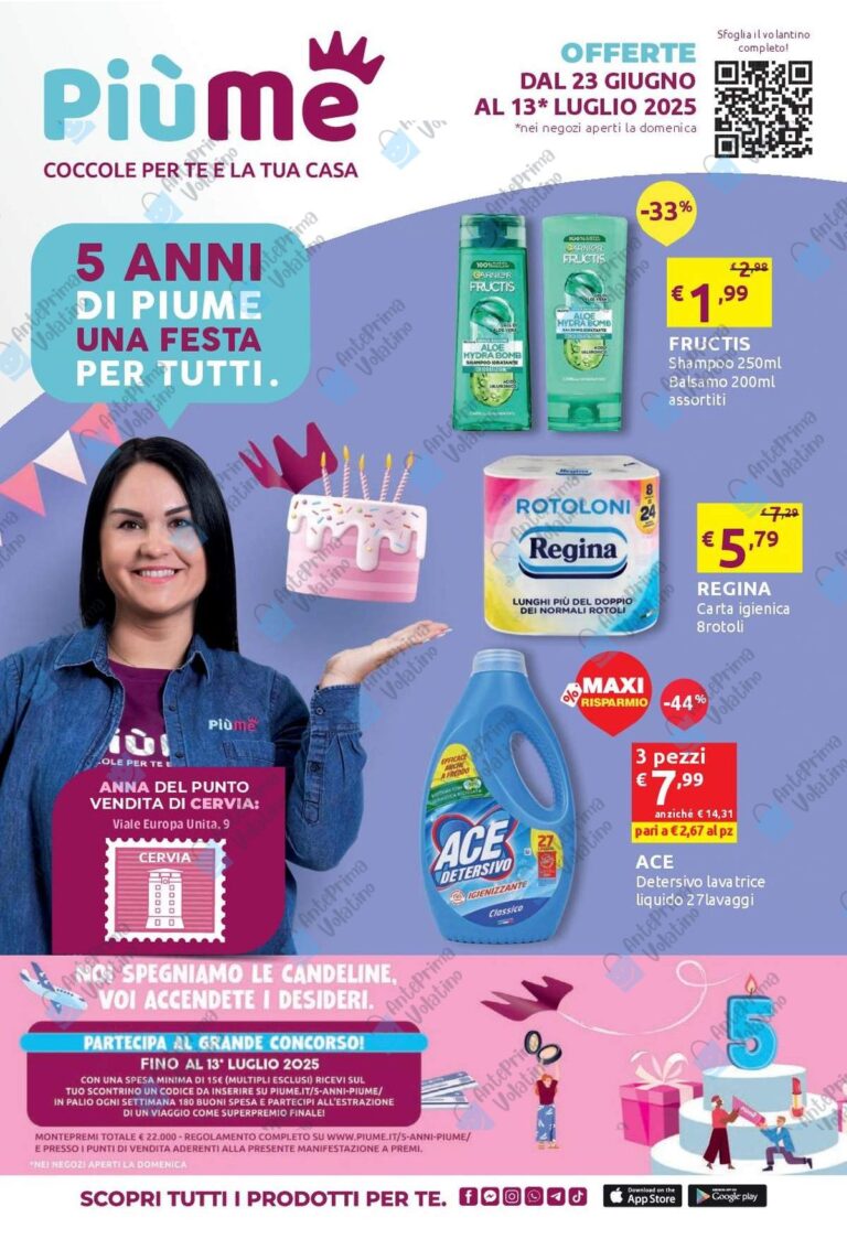 Anteprima Volantino PiùMe dal 23 giugno 2025
